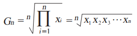 简单几何平均数的计算公式